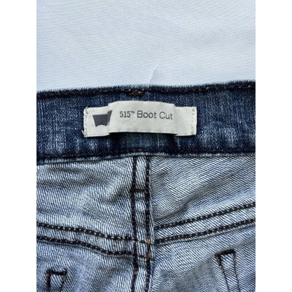 Levi’s 515 Bootcut Medium Wash Denim Jeans Size 10M W30 X L32 Stretch EUC - Picture 8 of 16